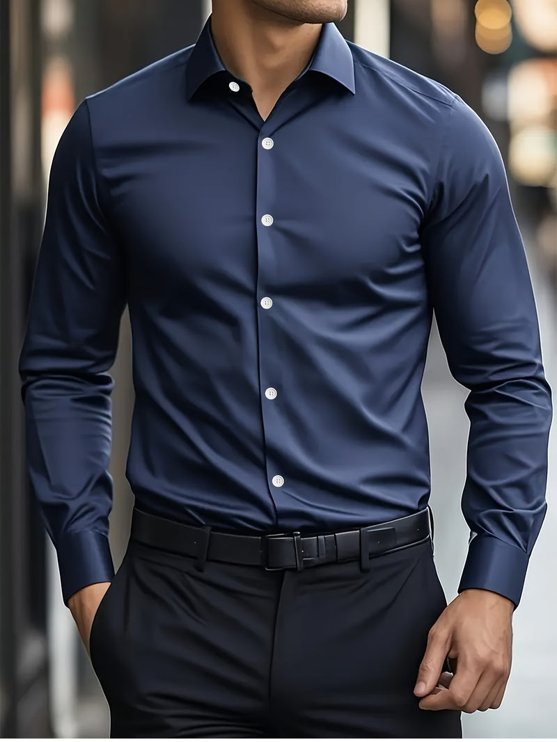 Camisa Casual com Lapela – Elegante, Leve e Versátil