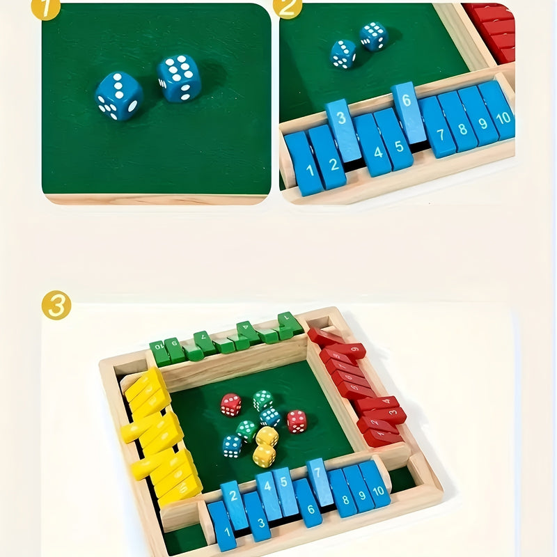 Jogo de Dados em Madeira – Diversão Educativa para Toda a Família