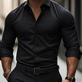 Camisa Casual com Lapela – Elegante, Leve e Versátil