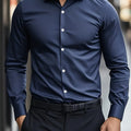 Camisa Casual com Lapela – Elegante, Leve e Versátil