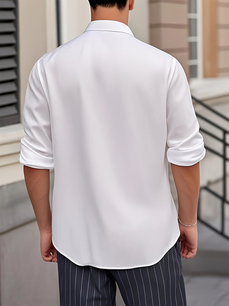 Camisa Casual com Lapela – Elegante, Leve e Versátil